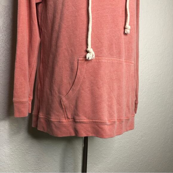 Sundry washed pink Army of Lovers hooded pullover knit top size 2 or Medium - Picture 3 of 15